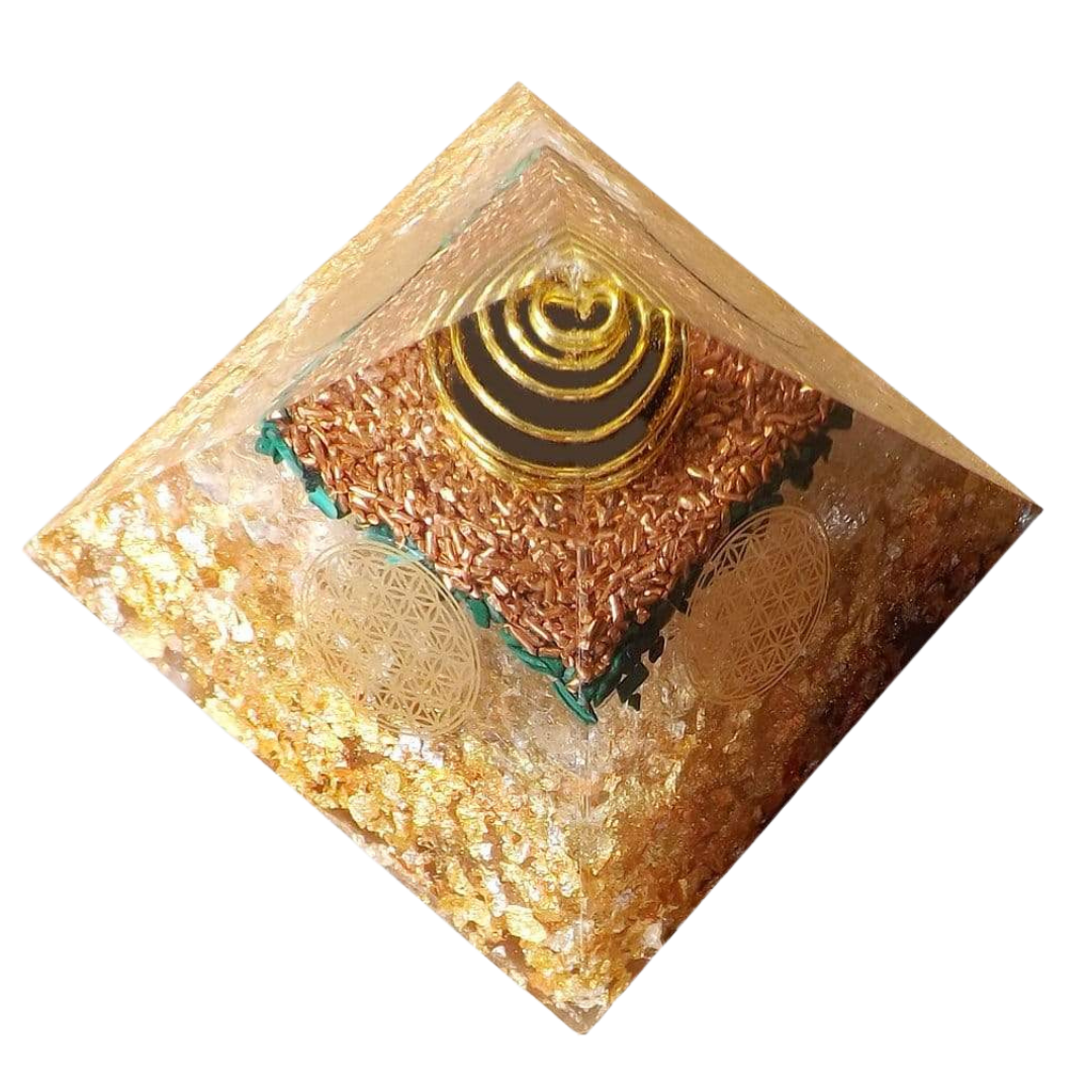 Pyramide d'orgonite – clarté, concentration