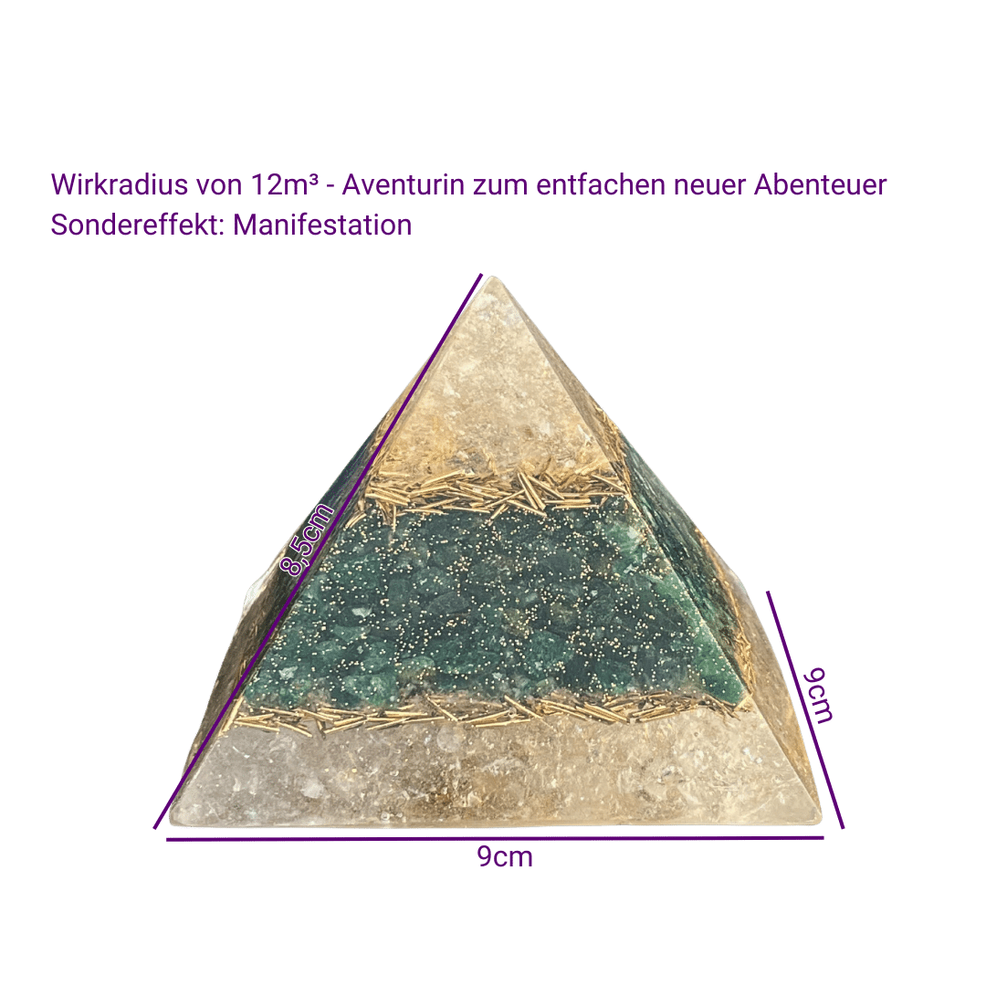 Pyramide génératrice d'orgonite - Accomplissement, Manifestation