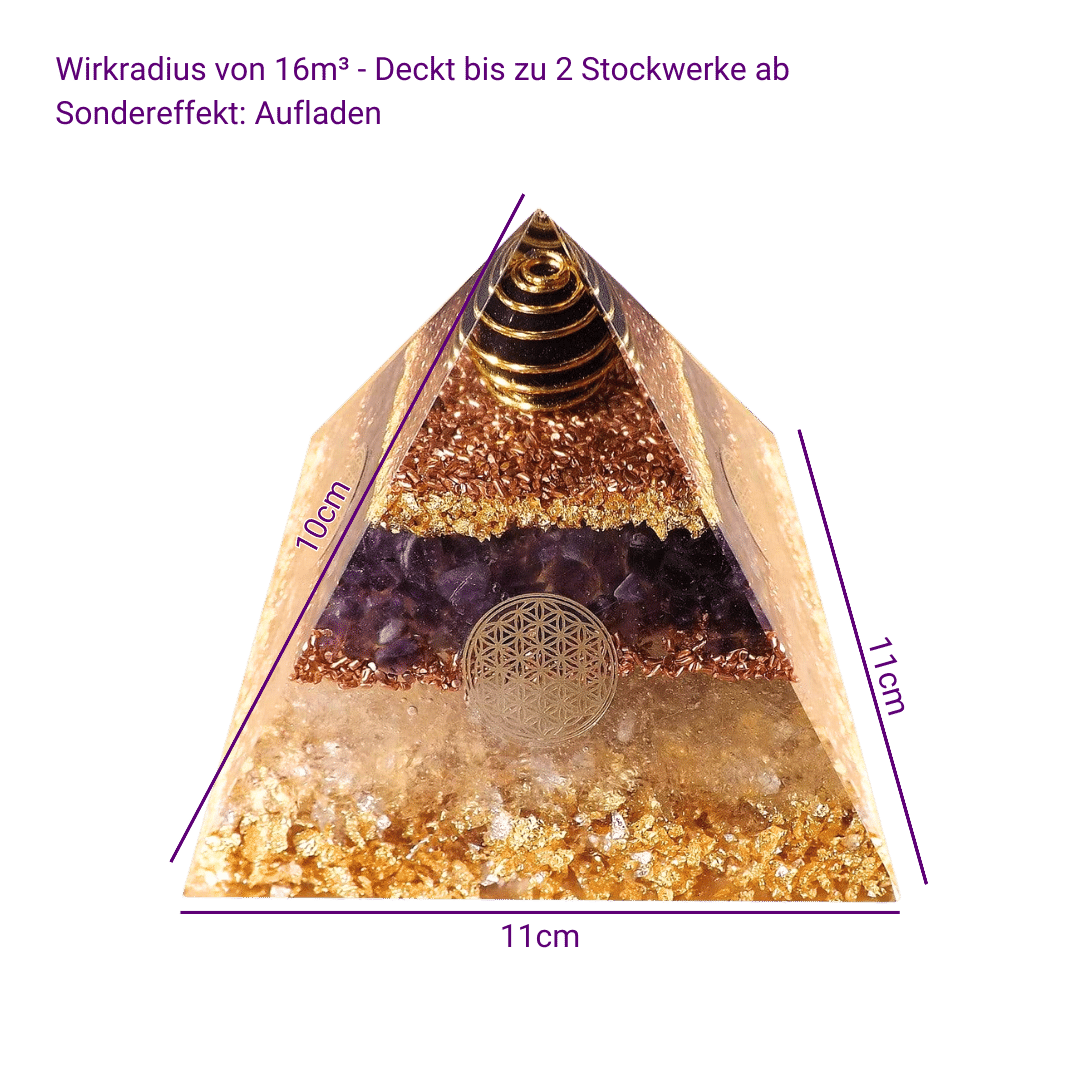 Pyramide Générateur d'Orgone Grande - Harmonie Intérieure, Protection Cellulaire