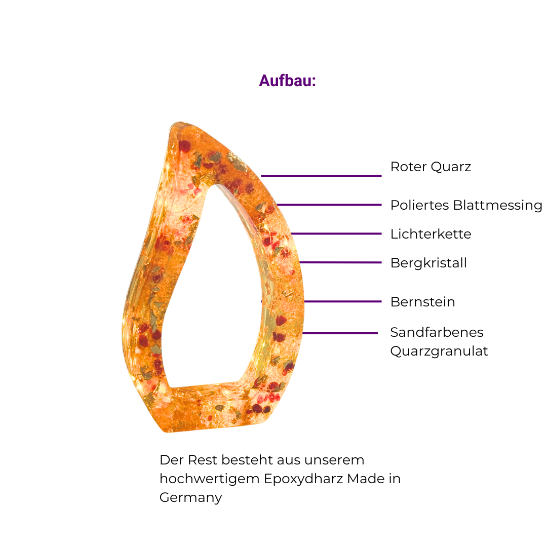 Leuchtender Orgonit - Christusflamme