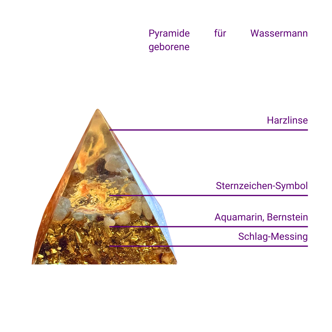 Sternzeichen Orgonit Pyramide