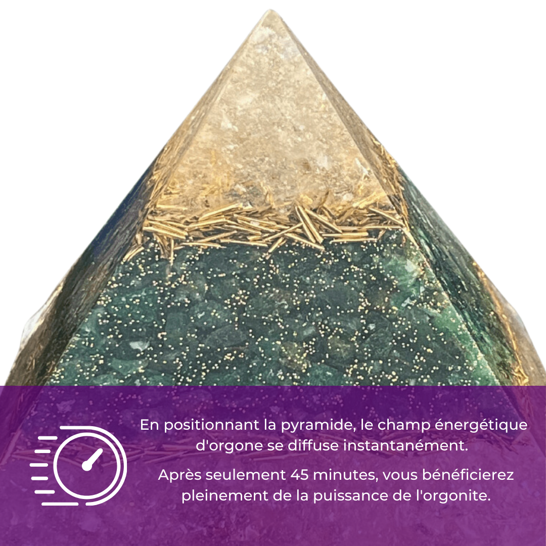 Pyramide génératrice d'orgonite - Accomplissement, Manifestation