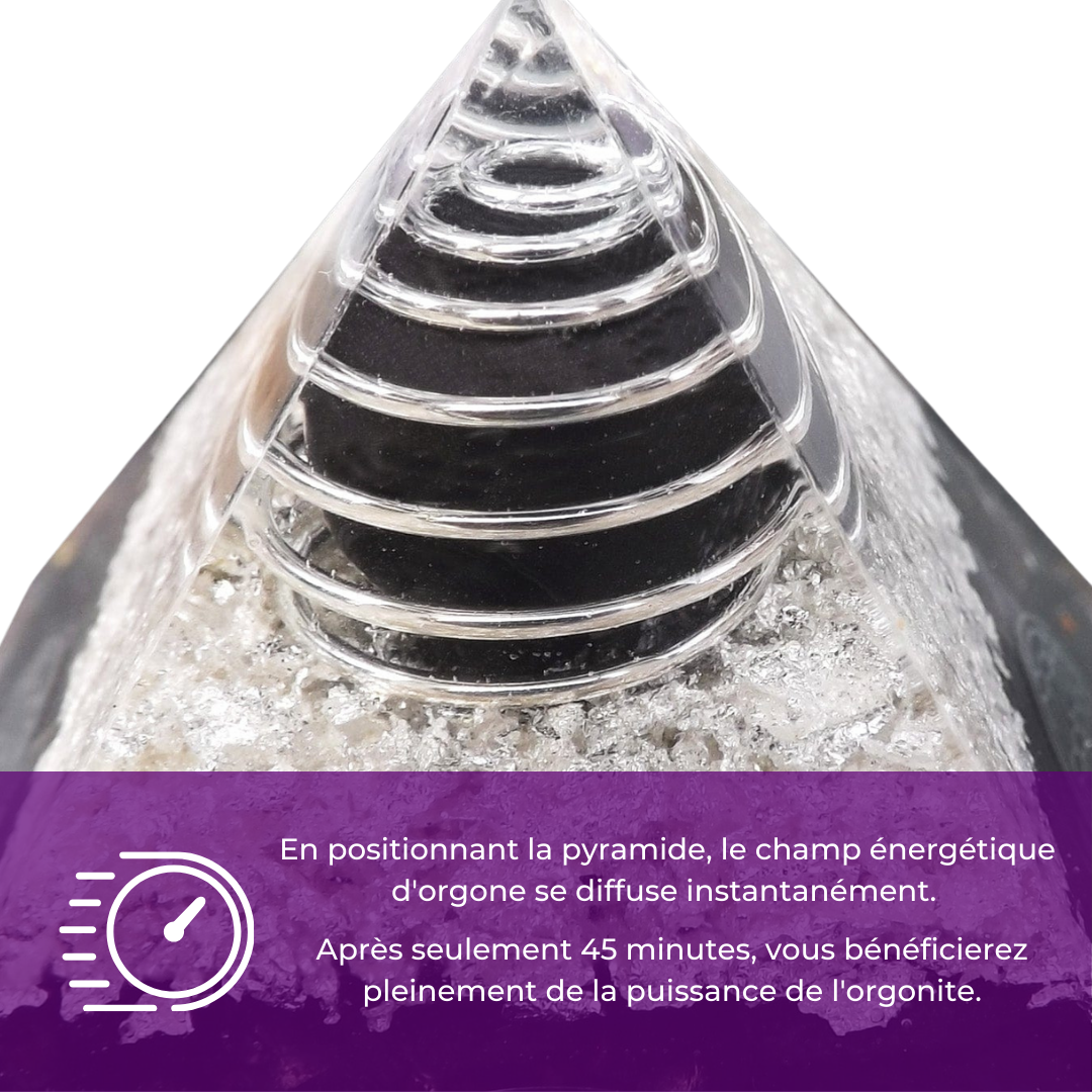 Pyramide Précieuse de Shungite - bouclier protecteur, régénération