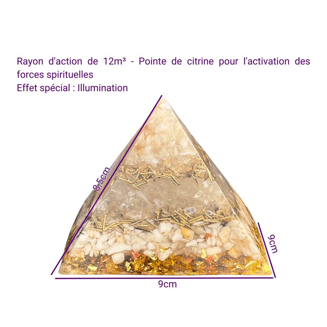 Pyramide Générateur d'Orgonite - Devenir Lumière, Créativité