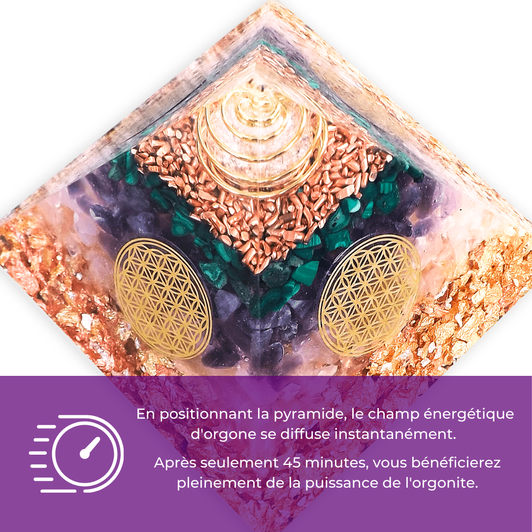 Pyramide Générateur d'Orgone - Équilibre Intérieur, Concentration