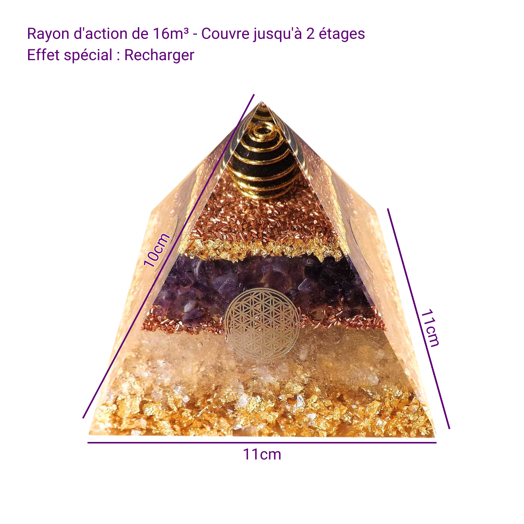 Pyramide Générateur d'Orgone Grande - Harmonie Intérieure, Protection Cellulaire