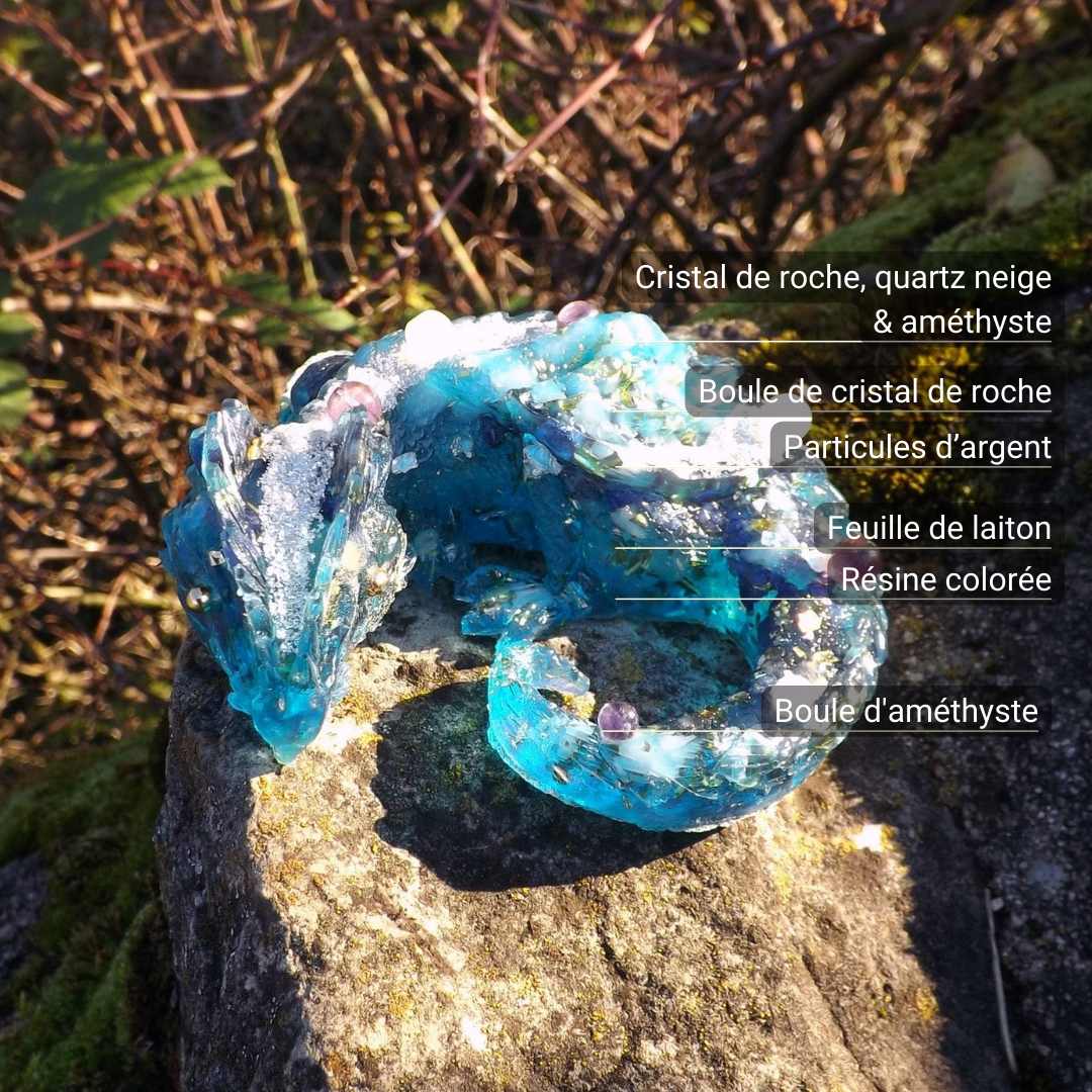 Dragon gardien de rêve en orgonite